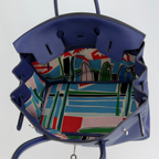 Hermès Limited Edition Birkin 35 "Sea, Surf and Fun" Bleu Saphir Novillo Palladium Hardware