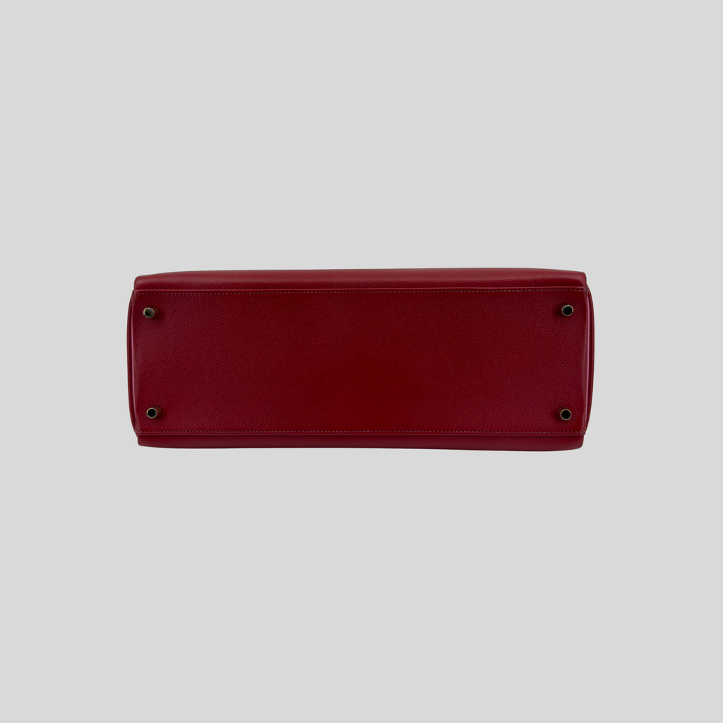 Hermès Kelly 35 HSS Rouge Garance / Bubblegum Epsom Leather Gold Hardware