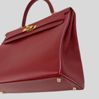 Hermès Kelly 35 HSS Rouge Garance / Bubblegum Epsom Leather Gold Hardware