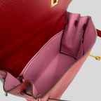 Hermès Kelly 35 HSS Rouge Garance / Bubblegum Epsom Leather Gold Hardware