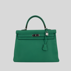 Hermès Kelly 35 Menthe Togo Palladium Hardware