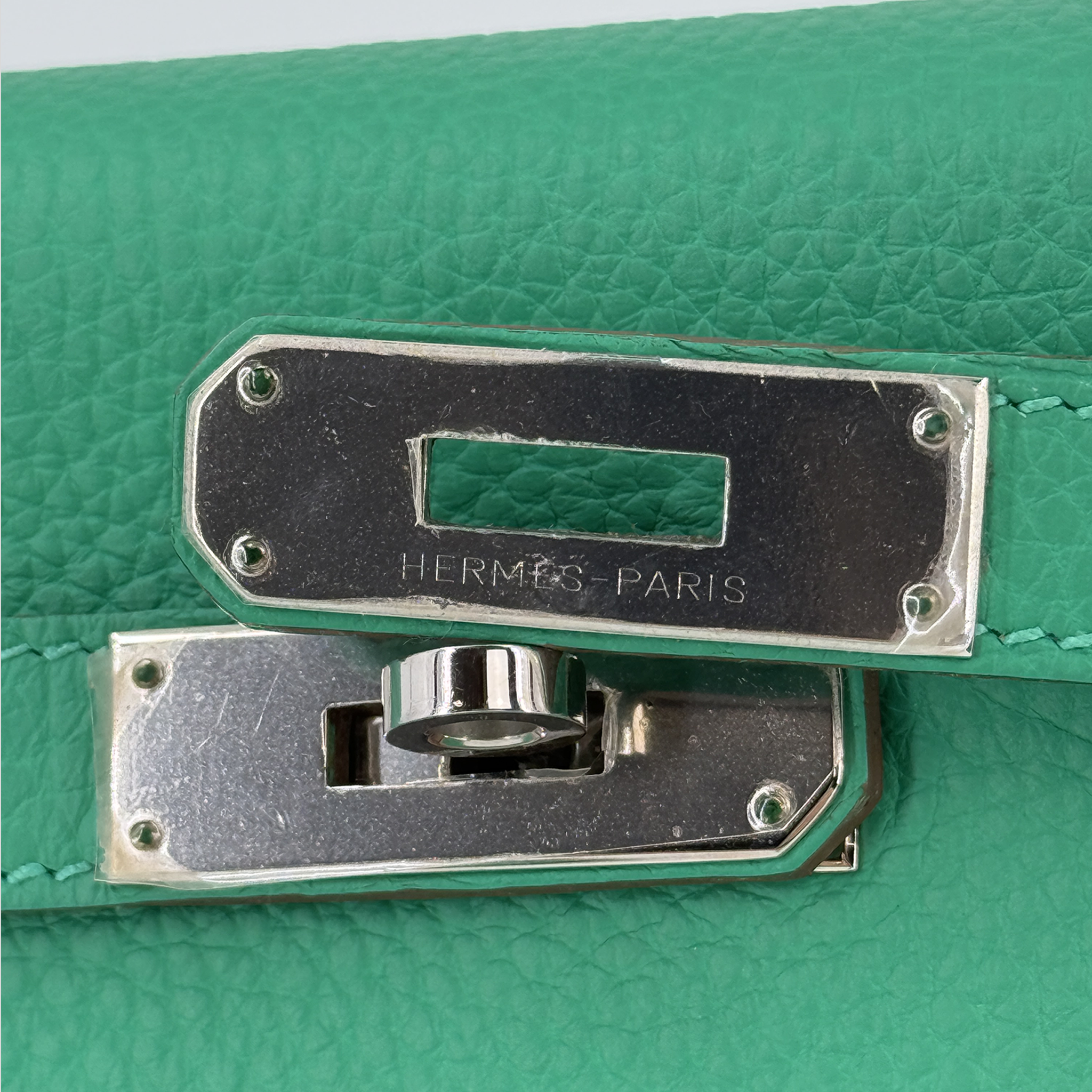 Hermès Kelly 35 Menthe Togo Palladium Hardware