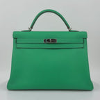 Hermès Kelly 40 Menthe Togo Palladium Hardware