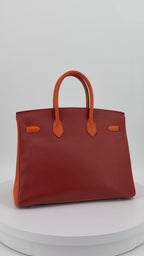 Hermès Birkin 35 HSS Tricolor Alezan/Gold/Orange Epsom Palladium Hardware
