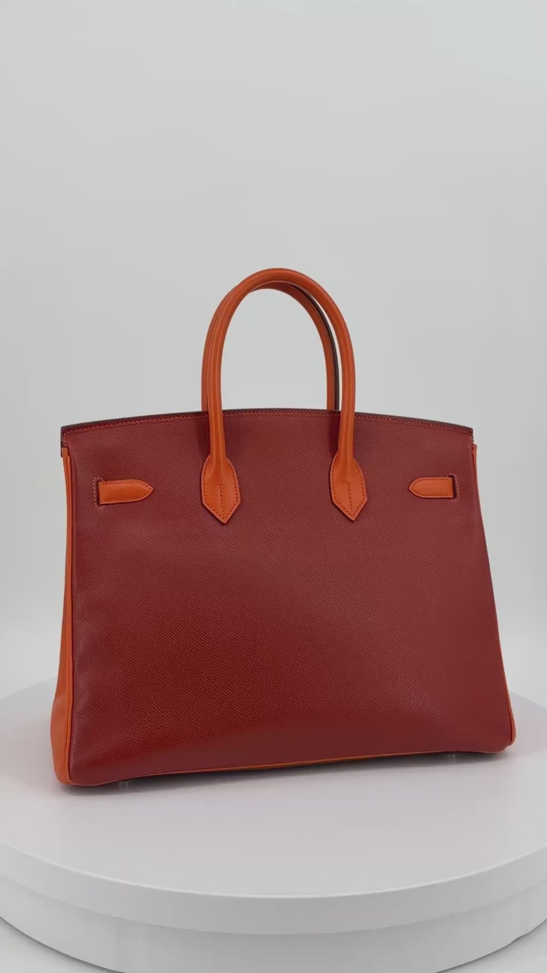 Hermès Birkin 35 HSS Tricolor Alezan/Gold/Orange Epsom Palladium Hardware