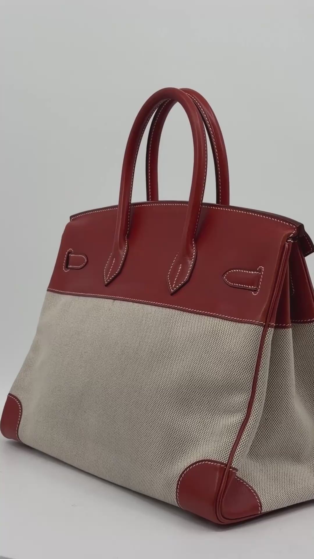 Hermès Limited Edition Birkin 35 Brique Box Leather Gold Hardware