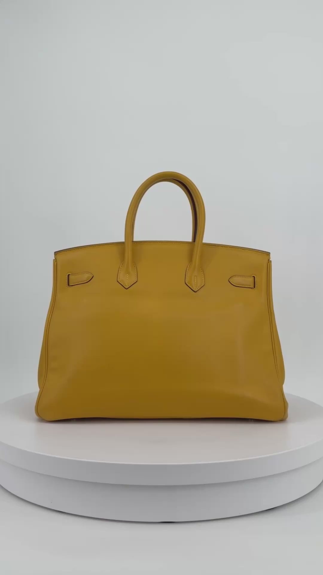 Hermès Birkin 35 Soleil Swift Palladium Hardware