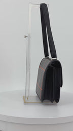 Hermès Constance 24 Limited Edition Tattersall Orange & Black Toile H Swift Palladium Hardware